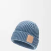 Gorro de cachemira azul denim Gorro de cachemira azul denim