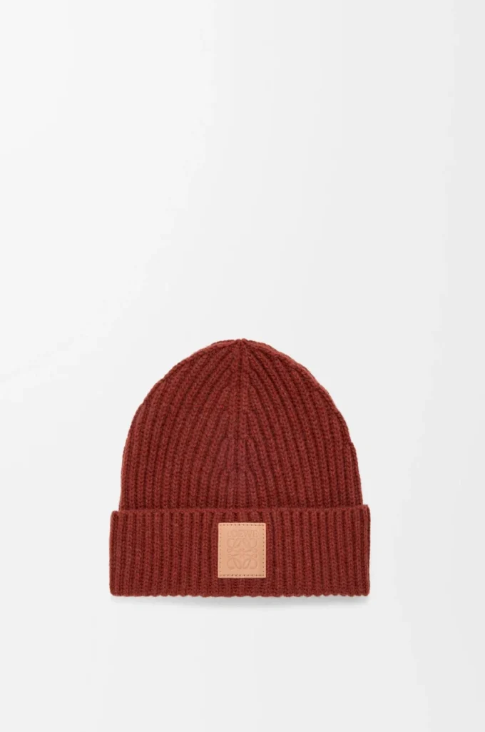 Gorro de cachemira caoba Gorro de cachemira caoba