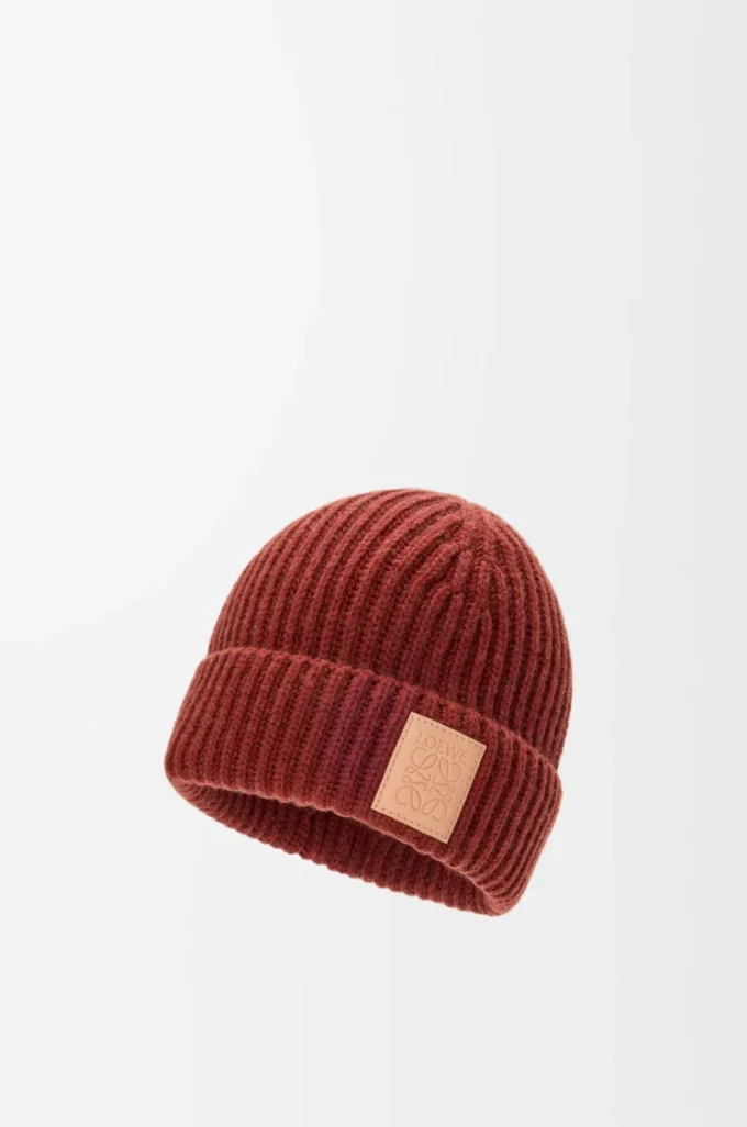 Gorro de cachemira caoba Gorro de cachemira caoba