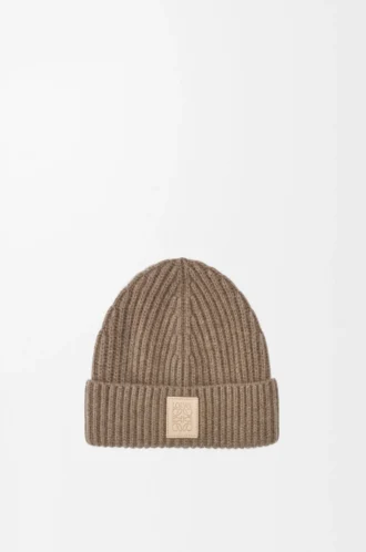 Gorro de cachemira en color beige