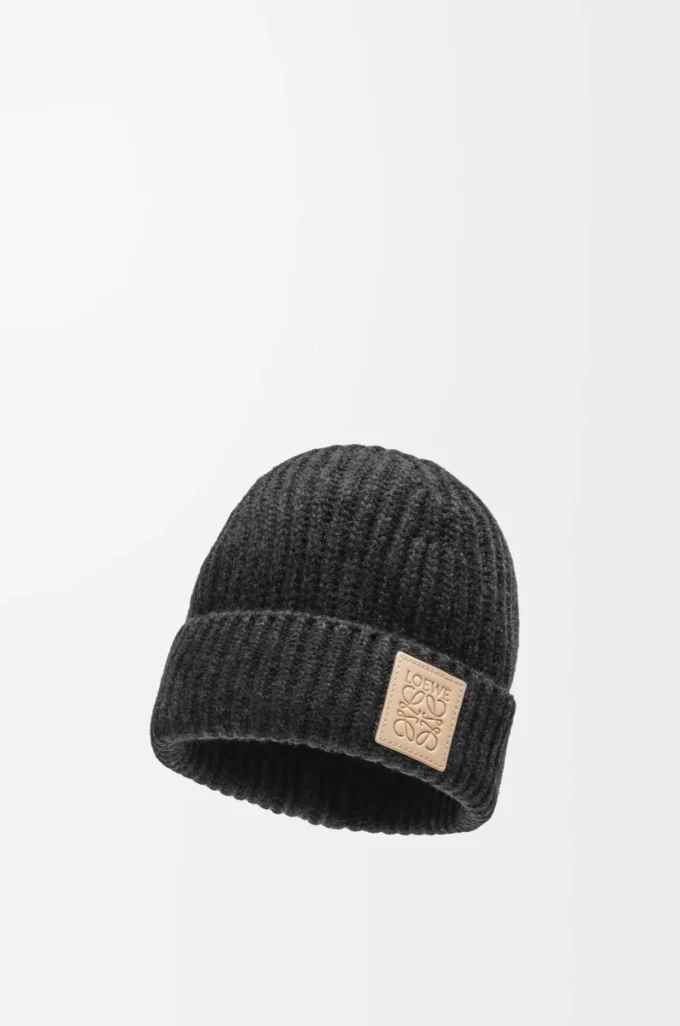 Gorro de cachemira negro Gorro de cachemira negro