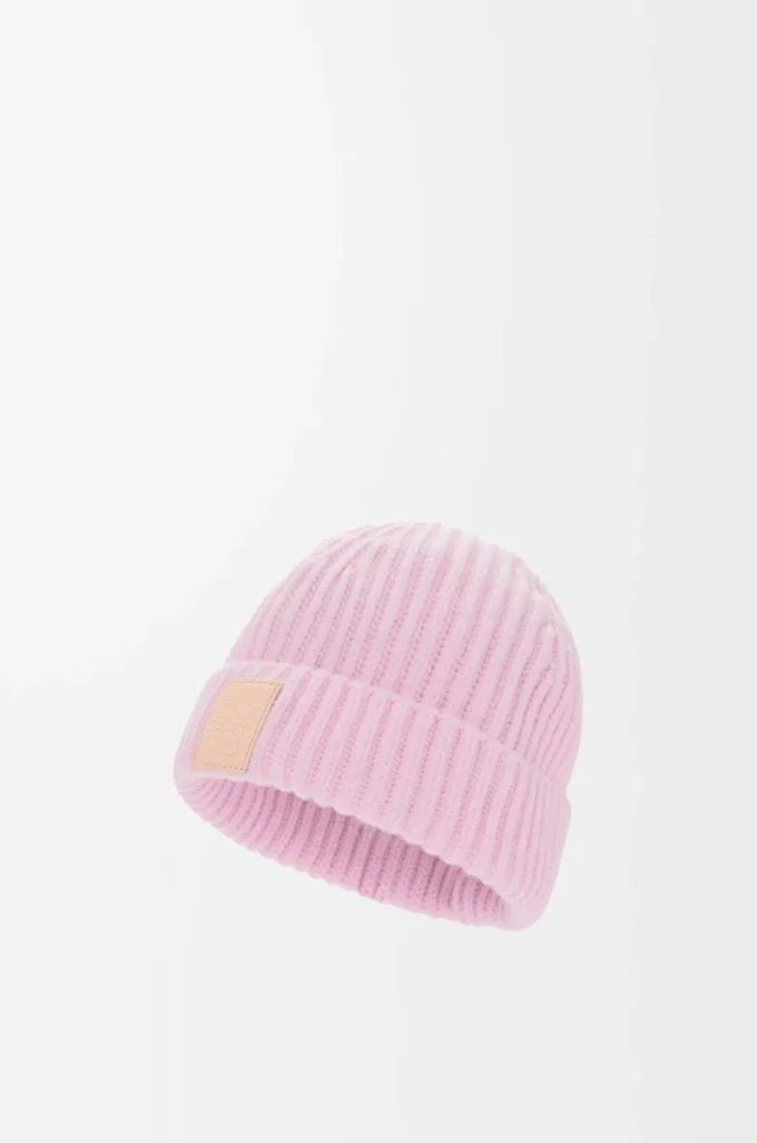 Gorro de cachemira rosa claro Gorro de cachemira rosa claro