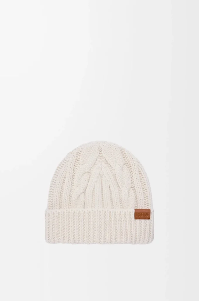 Gorro de lana en color crudo Gorro de lana en color crudo