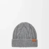 Gorro de lana gris jaspeado Gorro de lana gris jaspeado