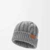 Gorro de lana gris jaspeado Gorro de lana gris jaspeado