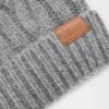 Gorro de lana gris jaspeado Gorro de lana gris jaspeado