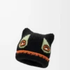 Gorro de mezcla de lana, alpaca y mohair Negro Gorro de mezcla de lana, alpaca y mohair Negro