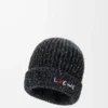 Gorro de mezcla de lana, seda y alpaca Melange negro Gorro de mezcla de lana, seda y alpaca Melange negro