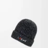 Gorro de mezcla de lana, seda y alpaca Melange negro Gorro de mezcla de lana, seda y alpaca Melange negro