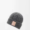 Gorro de mezcla de lana y cachemira Gris/Azul jaspeado Gorro de mezcla de lana y cachemira Gris/Azul jaspeado