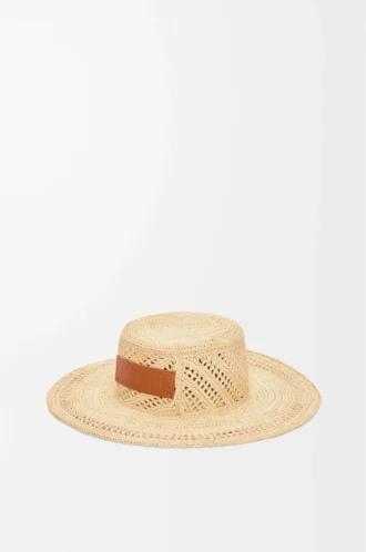 Gorro de pescador de rafia Natural Gorro de pescador de rafia Natural
