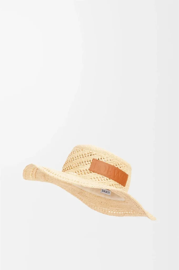 Gorro de pescador de rafia Natural Gorro de pescador de rafia Natural