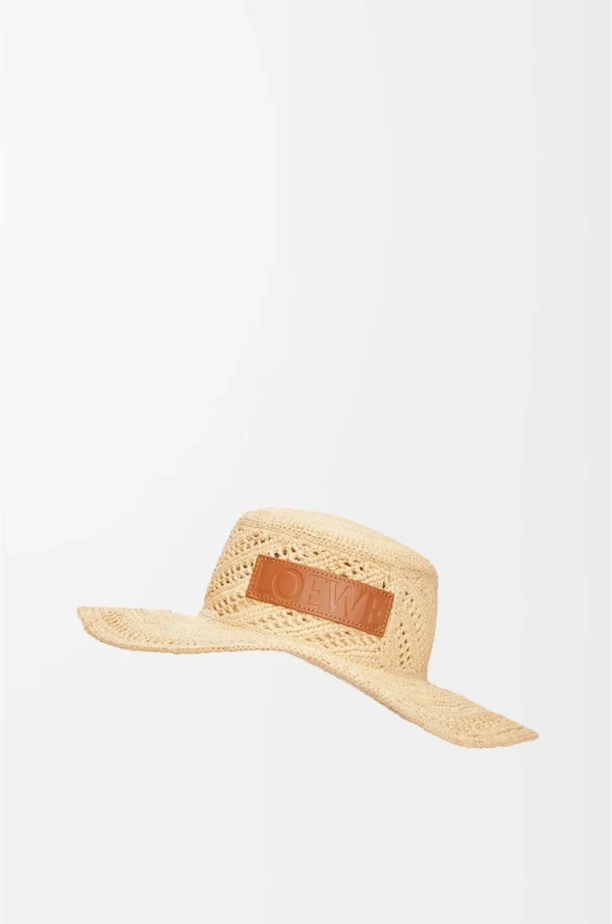 Gorro de pescador de rafia Natural Gorro de pescador de rafia Natural