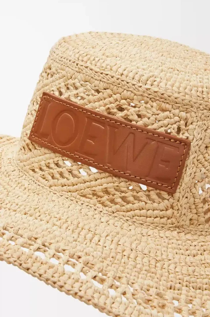 Gorro de pescador de rafia Natural Gorro de pescador de rafia Natural