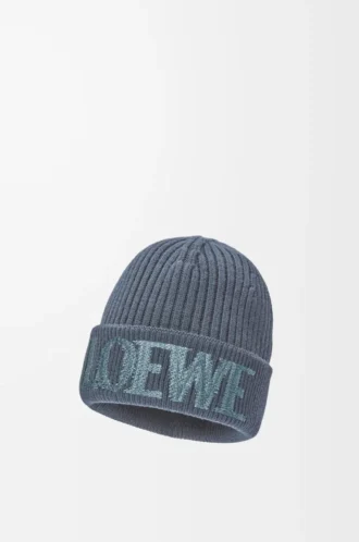 Gorro LOEWE de lana azul grisáceo Gorro LOEWE de lana azul grisáceo