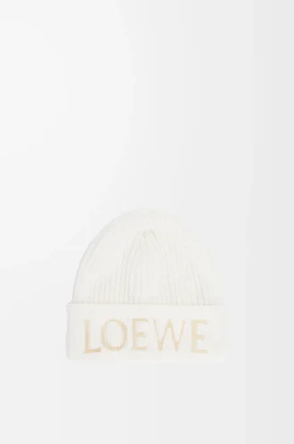 Gorro LOEWE de lana blanco Gorro LOEWE de lana blanco