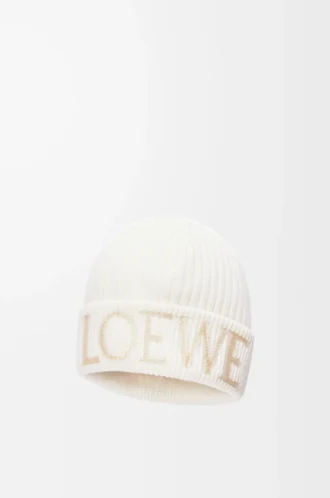 Gorro LOEWE de lana blanco Gorro LOEWE de lana blanco