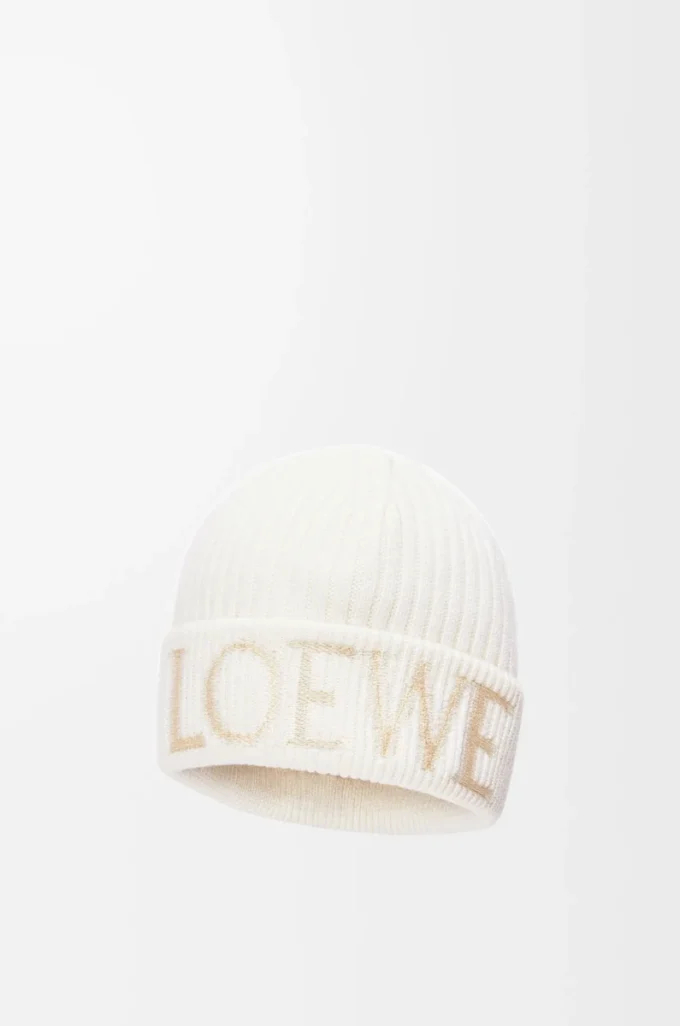 Gorro LOEWE de lana blanco Gorro LOEWE de lana blanco