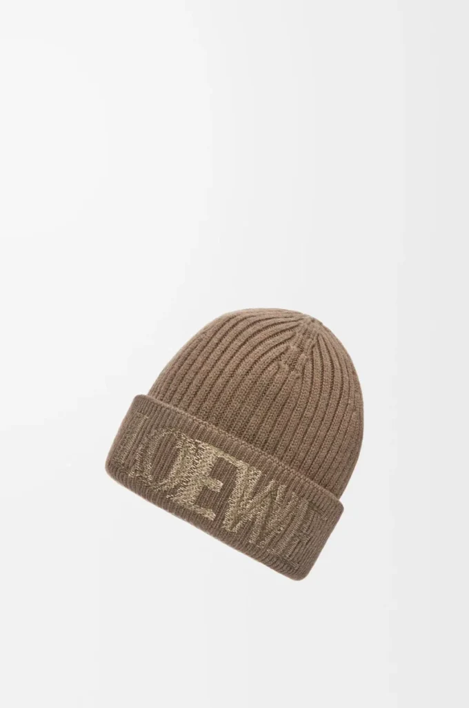 Gorro LOEWE de lana marrón claro Gorro LOEWE de lana marrón claro