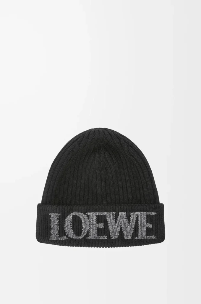 Gorro LOEWE de lana negro