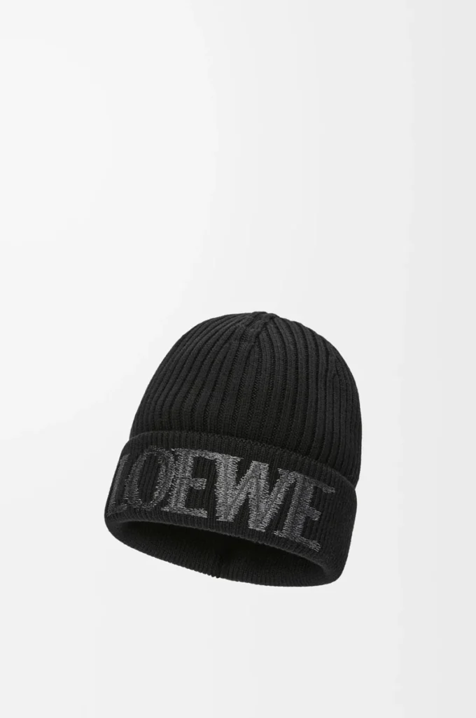 Gorro LOEWE de lana negro