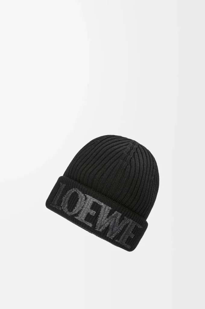 Gorro LOEWE de lana negro