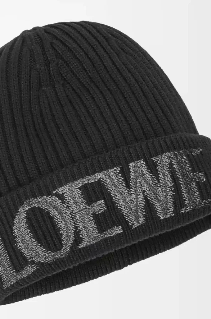 Gorro LOEWE de lana negro