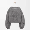 Jersey Anagram en mohair gris jaspeado Jersey Anagram en mohair gris jaspeado