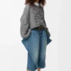 Jersey Anagram en mohair gris jaspeado Jersey Anagram en mohair gris jaspeado