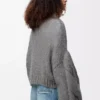 Jersey Anagram en mohair gris jaspeado Jersey Anagram en mohair gris jaspeado
