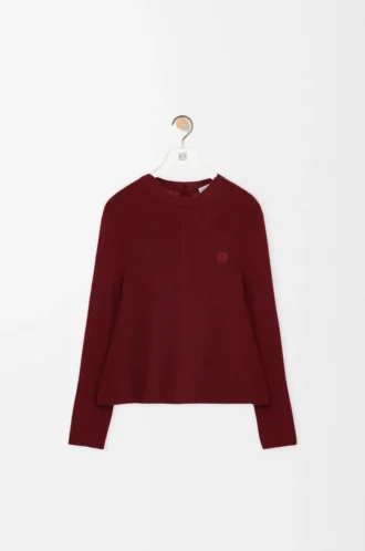 Jersey de cachemira Burdeos