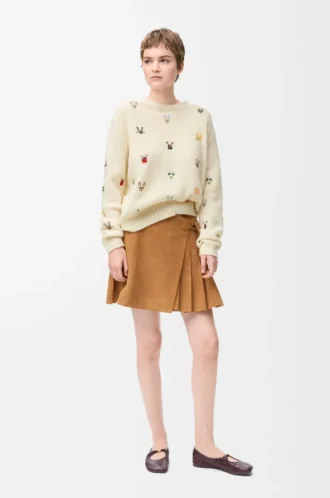 Jersey de lana Blanco/Multicolor