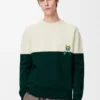 Jersey de lana Blanco/Verde Jersey de lana Blanco/Verde