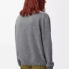 Jersey de lana gris jaspeado Jersey de lana gris jaspeado