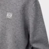 Jersey de lana gris jaspeado Jersey de lana gris jaspeado