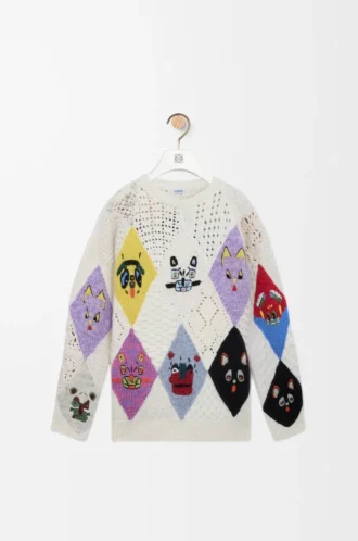 Jersey de lana multicolor