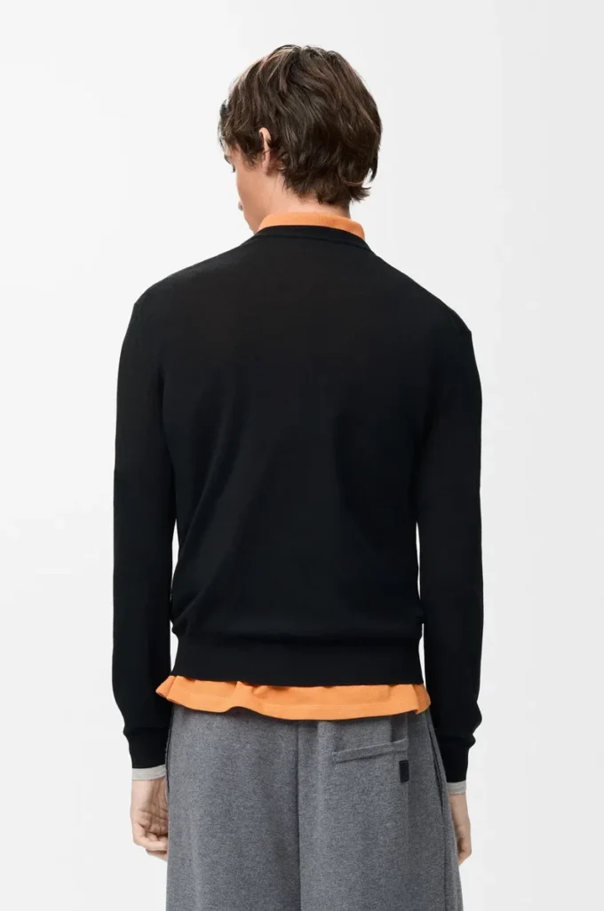 Jersey de lana negro/gris Jersey de lana negro/gris