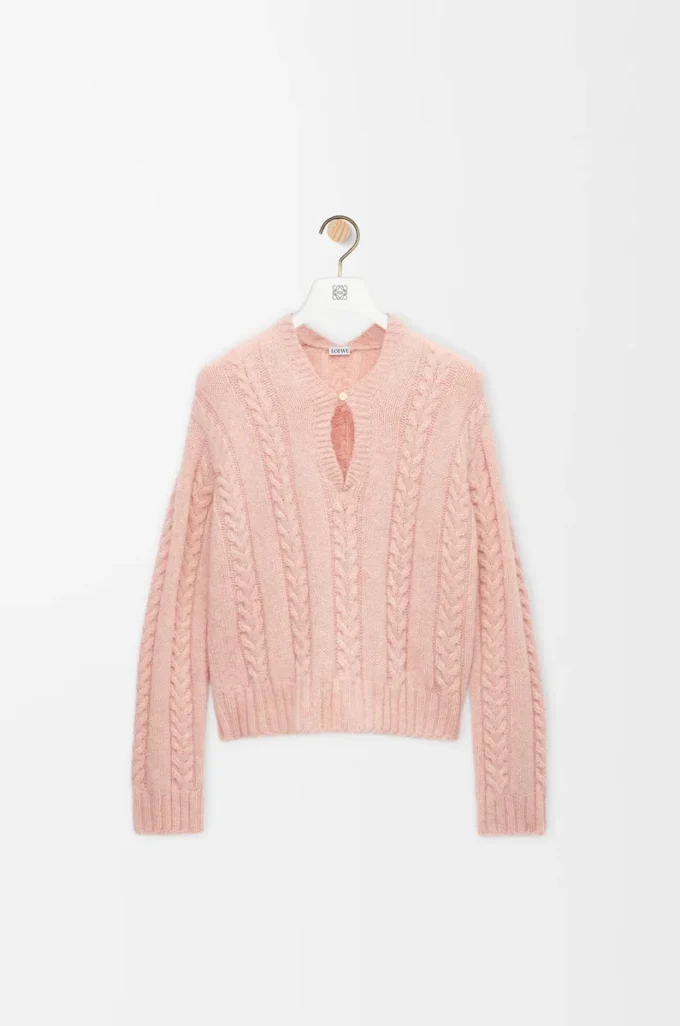 Jersey de lana rosa Jersey de lana rosa