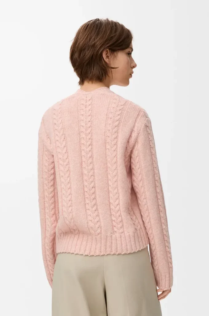 Jersey de lana rosa Jersey de lana rosa