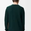Jersey de lana verde oscuro/multicolor Jersey de lana verde oscuro/multicolor