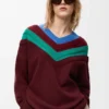 Jersey de lana verde/rojo/multicolor Jersey de lana verde/rojo/multicolor