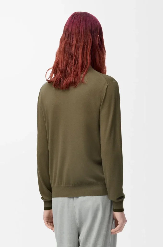 Jersey de lana Verde/Verde caqui Jersey de lana Verde/Verde caqui