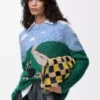 Jersey de lana y mohair azul/multicolor Jersey de lana y mohair azul/multicolor
