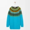 Jersey de mezcla de lana y mohair Azul/Multicolor