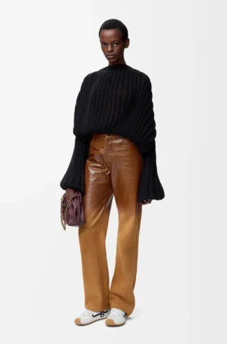 Jersey de mezcla de mohair Negro