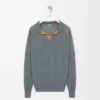 Jersey polo de lana Gris Jersey polo de lana Gris