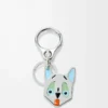 Llavero Futurist Cat Plata/Multicolor Llavero Futurist Cat Plata/Multicolor