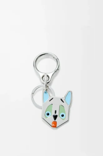 Llavero Futurist Cat Plata/Multicolor