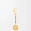 Llavero Pebble vetiver/oro