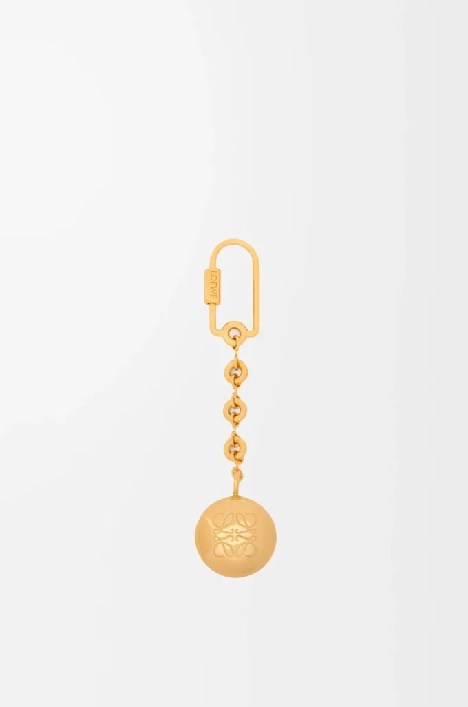 Llavero Pebble vetiver/oro